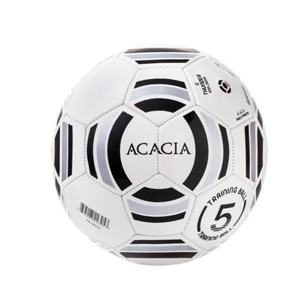 Acacia Acacia STYLE -22-505 Thunder Soccer Balls - White and Silver; 5 22-505-WS